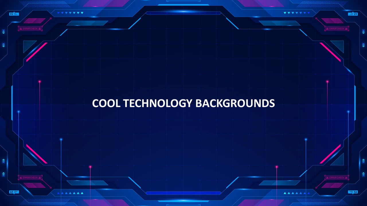 Innovative Cool Technology Backgrounds Slide Template